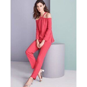 W By Worth Vintage Crepe Cold Shoulder Blouse 4